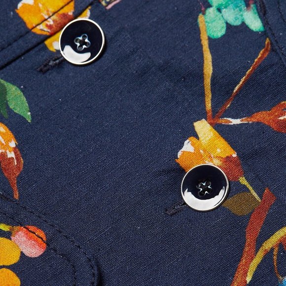 Tanya Taylor Blanca Jungle Print Button-Front Dress - Picture 3 of 10